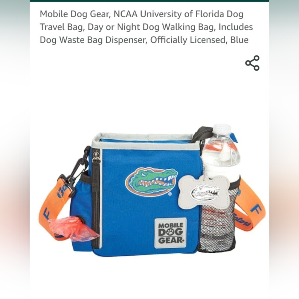 University of Florida Gators Mobile Dog Gear Dog Walking Bag Crossbody NWT - Picture 3 of 3